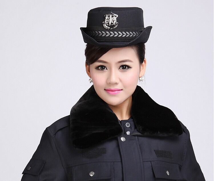 秋季保安服女模图片 秋季保安服女模图片